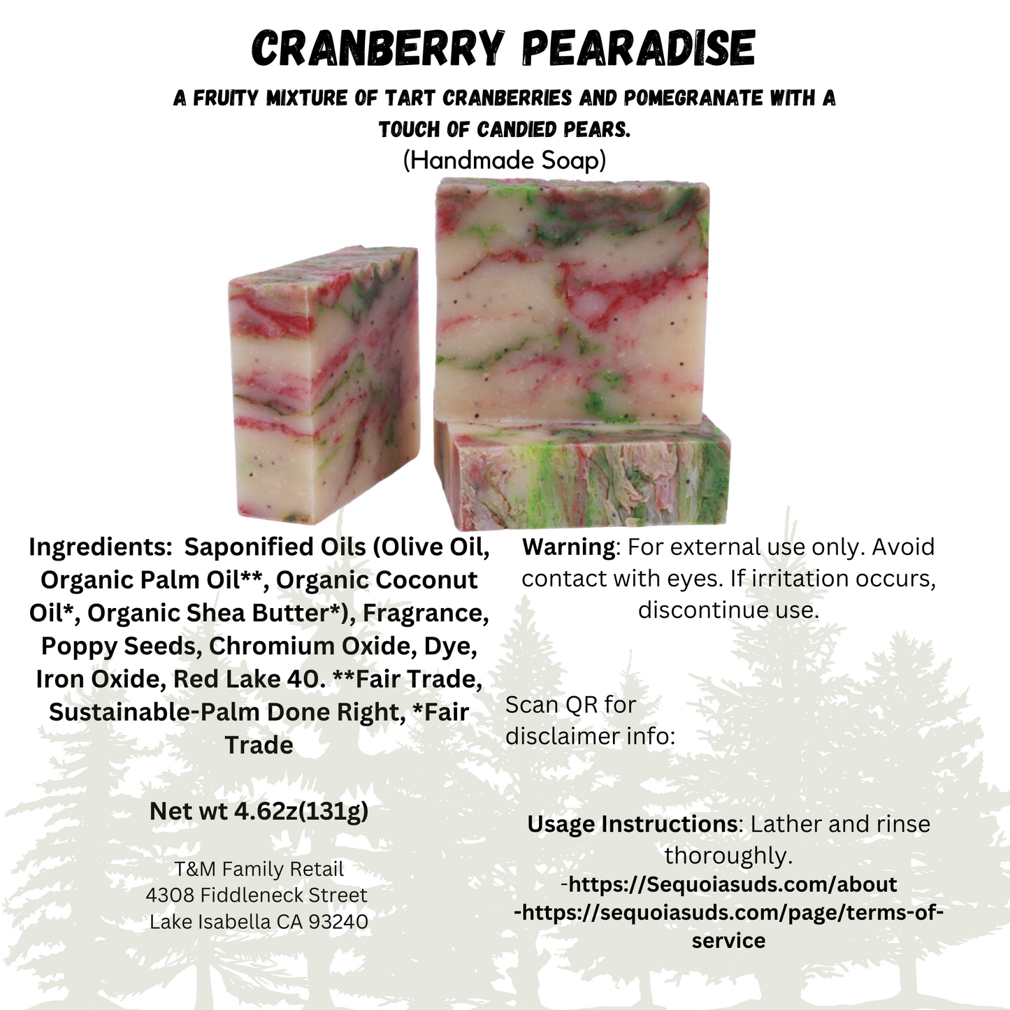 Sequoia Suds Soap Bars 1 EA