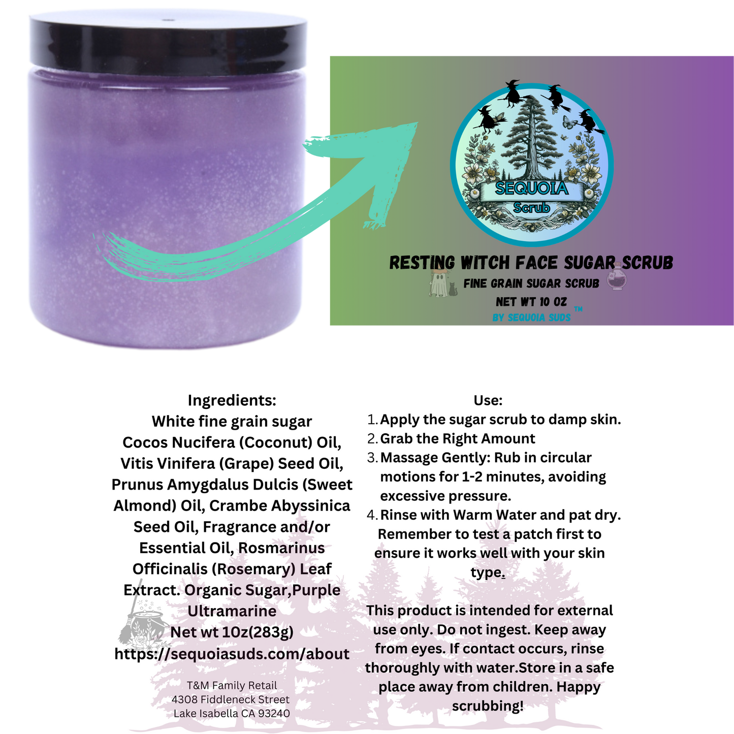 Sequoia Scrub Sugar Scrub